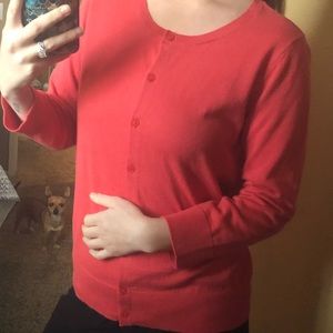 Peach cardigan